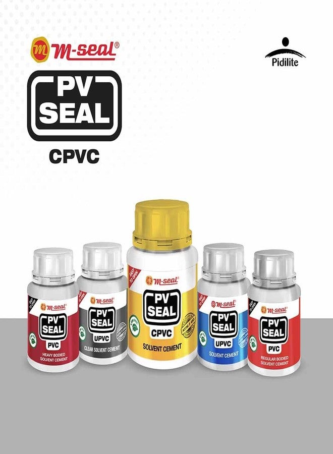 Pidilite M Seal CPVC Solvent Cement Ultra Strong for CPVC and UPVC Pipes and Fittings (200 ml, Tin Can, Yellow) with Brush Inside - Image 5